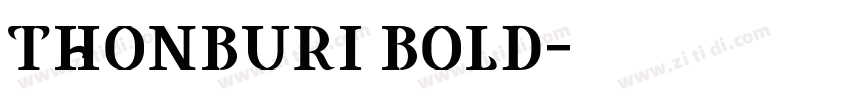 THONBURI BOLD字体转换